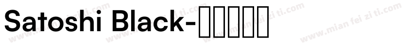 Satoshi Black字体转换